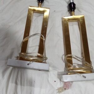 Gold Table Lamp Set